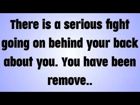 💸 There is a serious fight going on behind your back about you  You have been remove