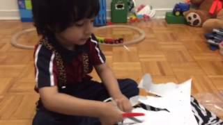 Preschool .. Cutting practice