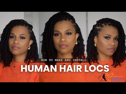 How to Make and Install Human Hair Locs Using YWigs Springy Afro Twist Hair