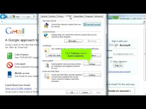 Managing Saved Passwords in Internet Explorer - Video Tutorial