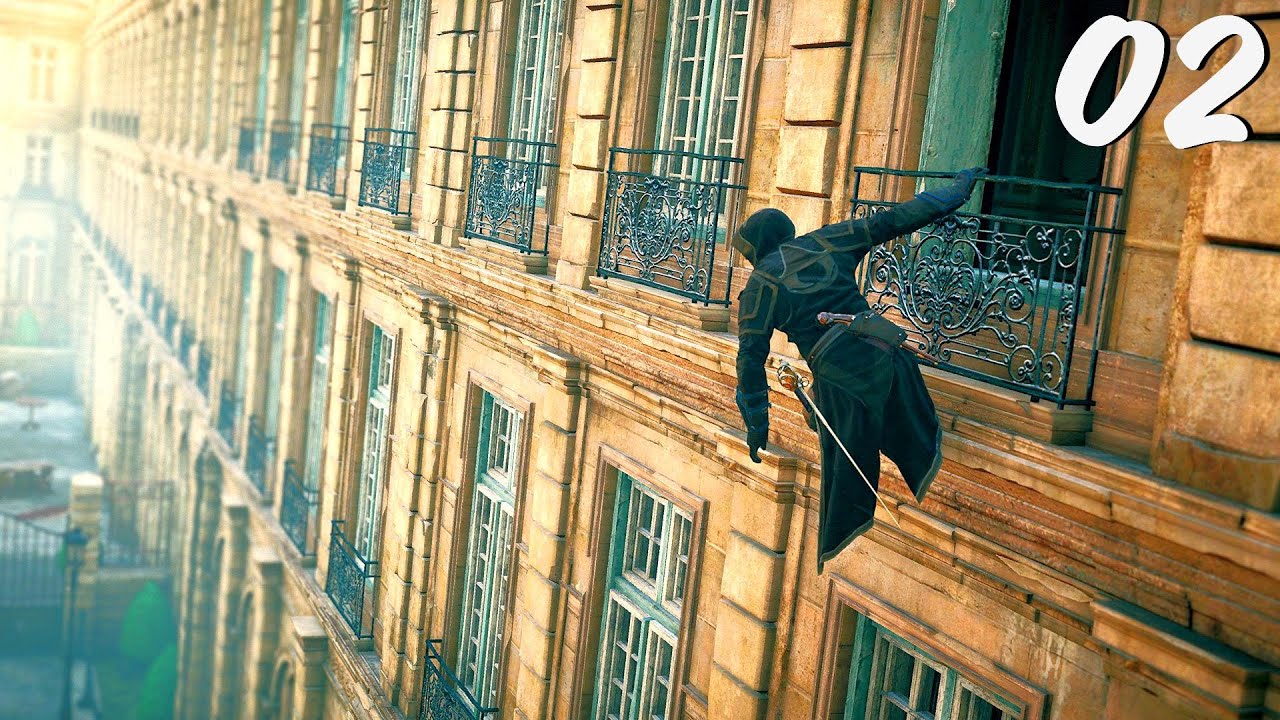 Assassins Creed Unity Gameplay - Part 2. - 4K - HANGING ACROSS THE ...