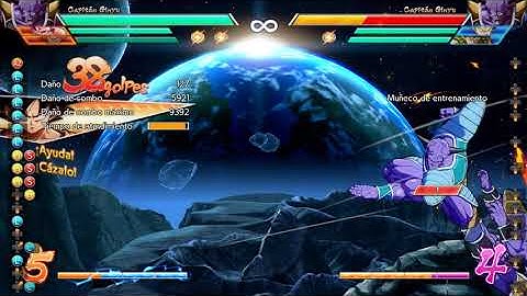 9400 damage no sparking Ginyu corner combo with goku base assist 4 bars start