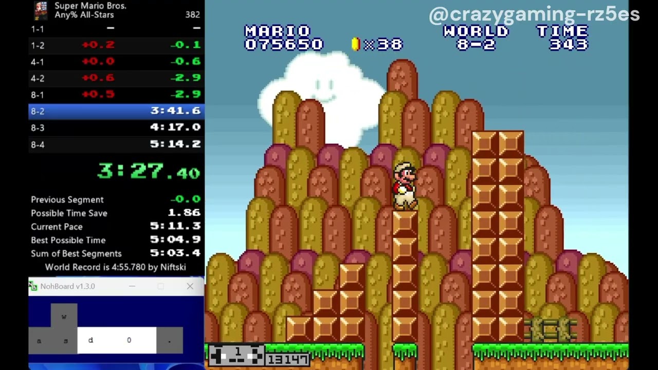 Super Mario Bros Any% All-Stars speedrun in 