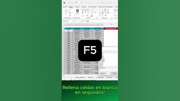 Cómo Rellenar todas las CELDAS vacías con estos sencillos pasos en #excel