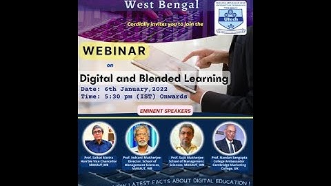 Webinar on Digital and Blended Learning (MAKAUT, WB)