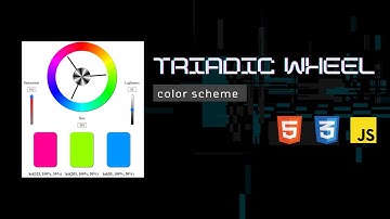 Triadic color scheme Wheel Coding| No Talking | ASMR | HTML CSS JavaScript | @hushmodeTECHIE
