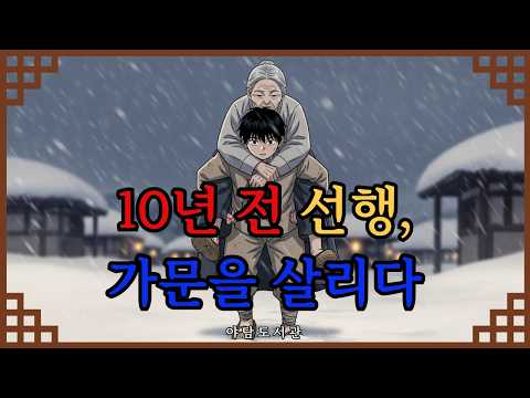 눈보라 속 노파를 업어준 고아 소년, 10년 뒤 집 앞에 나타난 의문의 가마 떼 |야담|만담|전설|옛날이야기|사연