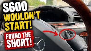 Mercedes S600 EIS Fuse Keeps Blowing - Finding the Short!  #mercedes #w220 #mechanic #fyp