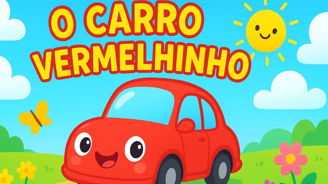 🚗✨ O Carro Vermelhinho | Música Infantil Divertida para Bebês