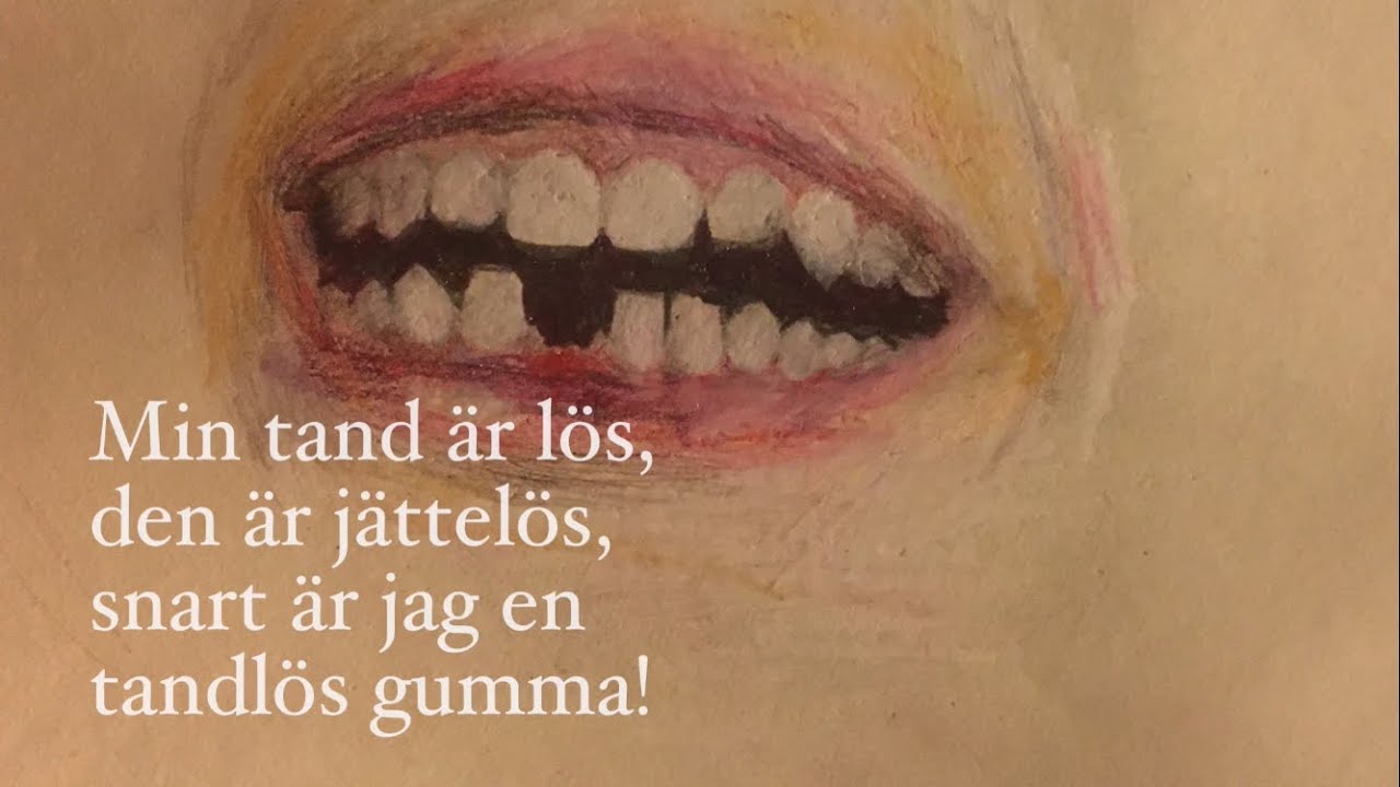 Min tand är lös (med text) | Barnsång om att tappa tänder