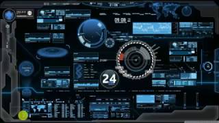 Rainmeter high-tech and Scintific Computer