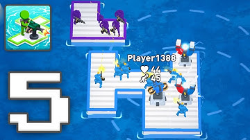 War of Rafts: Crazy Sea Battle - Gameplay Walkthrough Part 5 - Casual Games To Play (iOS, Android)