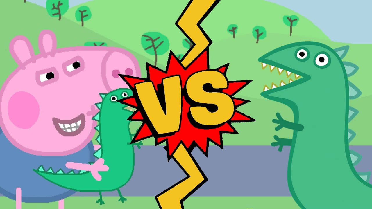 M.U.G.E.N. Battles | George Pig vs Mr. Dinosaur