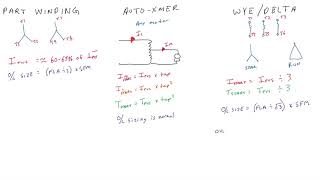 Motor Starter Comparison and Formula Sheet