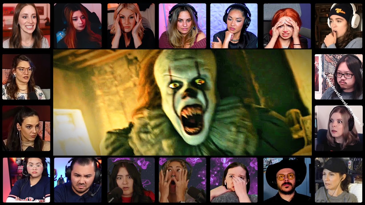 Pennywise In The Haunted House Scene | It (2017) * Reaction Mashup
