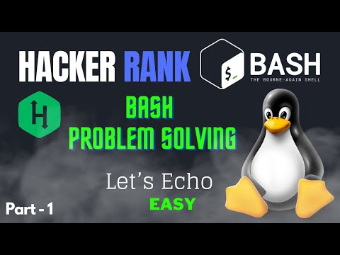 Let's echo | Hacker Rank Problem Solving | Part 1 #linux #opensource #bashscripting #bashscripting