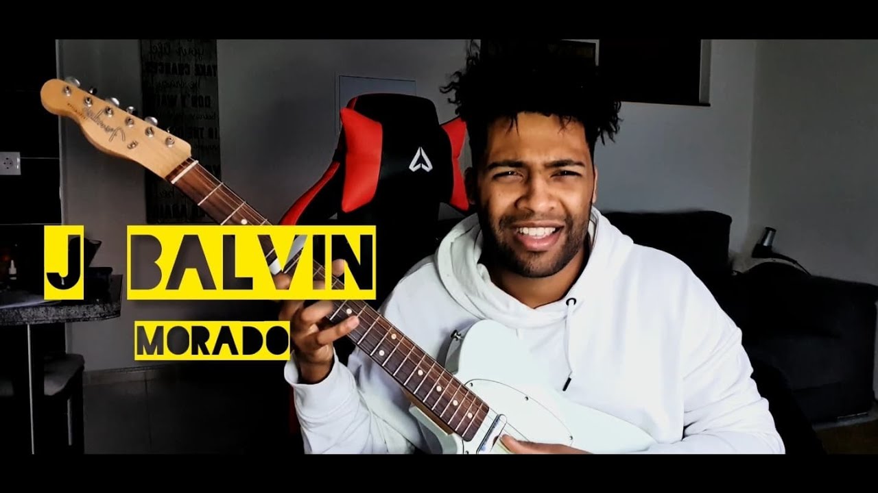 J BALVIN - MORADO (GUITAR LESSON)