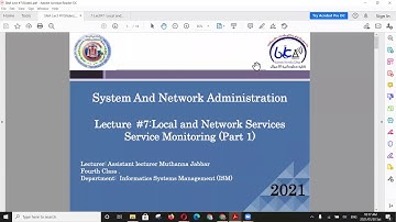 System and network Administration Lecture 7 part 1