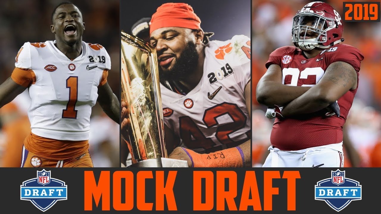 draft order generator 2019 NFL Mock Draft (Post National Championship Mock) NFL DRAFT 2019 - Josh Allen Dwayne Haskins