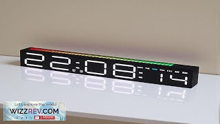 RGB Light Table Clock LED Alarm Clock Speaker Display Colorful 3 Levels screenshot 3