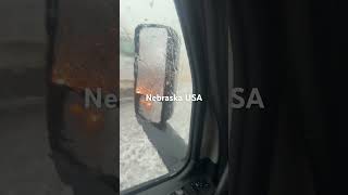 Hail Storm Truck  Nebraska USA ⛈️#trindingshorts #trending #instagram #shortvideo #subscribe
