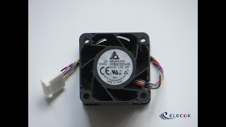Electronics Ffb0412En-00 Server - Square Fan Ffb0412En-00 Bz3 Dc 12V 2.10A 4-Wire