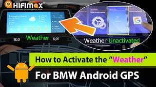 How to Activate the "WEATHER" for BMW Android GPS screen | BMW Android 11 ID8 weather activation! screenshot 4
