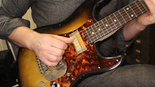 Waterslide Guitars S-Style Sunburst Coodercaster W Mojo Lap Steel Guyatone-Spec D Foil Pickups