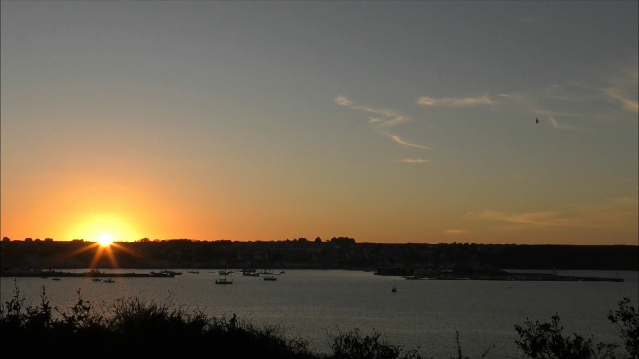 Coucher De Soleil Sur Camaret Sur Mer