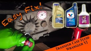 Changing transfer fluid in the NP 231 transfer case - JEEP Wrangler YJ : Ep  16 - YouTube