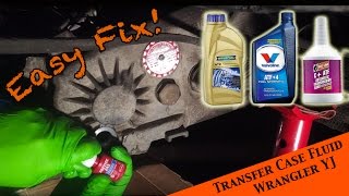 Changing transfer fluid in the NP 231 transfer case - JEEP Wrangler YJ : Ep 16