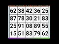 Number Search. Enjoy brain fitness after 60【Match | brain game | puzzle】#4