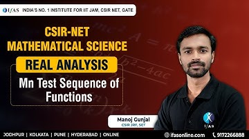Mn Test - Sequence Of Functions || REAL ANALYSIS || CSIR-NET / GATE/ TIFR MATHEMATICS