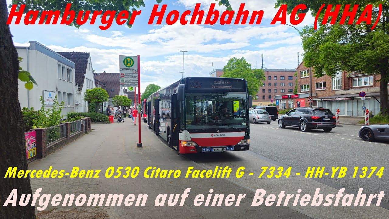 [Sound] Hochbahn-Wagen 7334 [Mercedes-Benz O530 Citaro Facelift G] [2013] ZF Ecolife