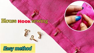How to sew blouse hook / blouse hook stitching #stitching #designerankita 