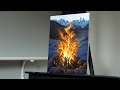 Painting Fire on the Lake with Acrylics - Paint with Ryan