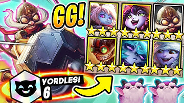 The BEST 3 STAR ⭐⭐⭐ YORDLE STRATEGY! (12.5 Patch) - TFT SET 6.5 Guide Teamfight Tactics Ranked Comps