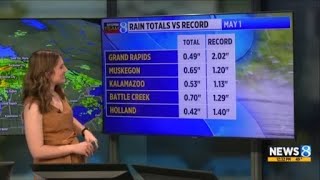 A look at May 1 rain totals as of noon