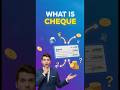 What is cheque? ✨ | Banking Simplified #shorts