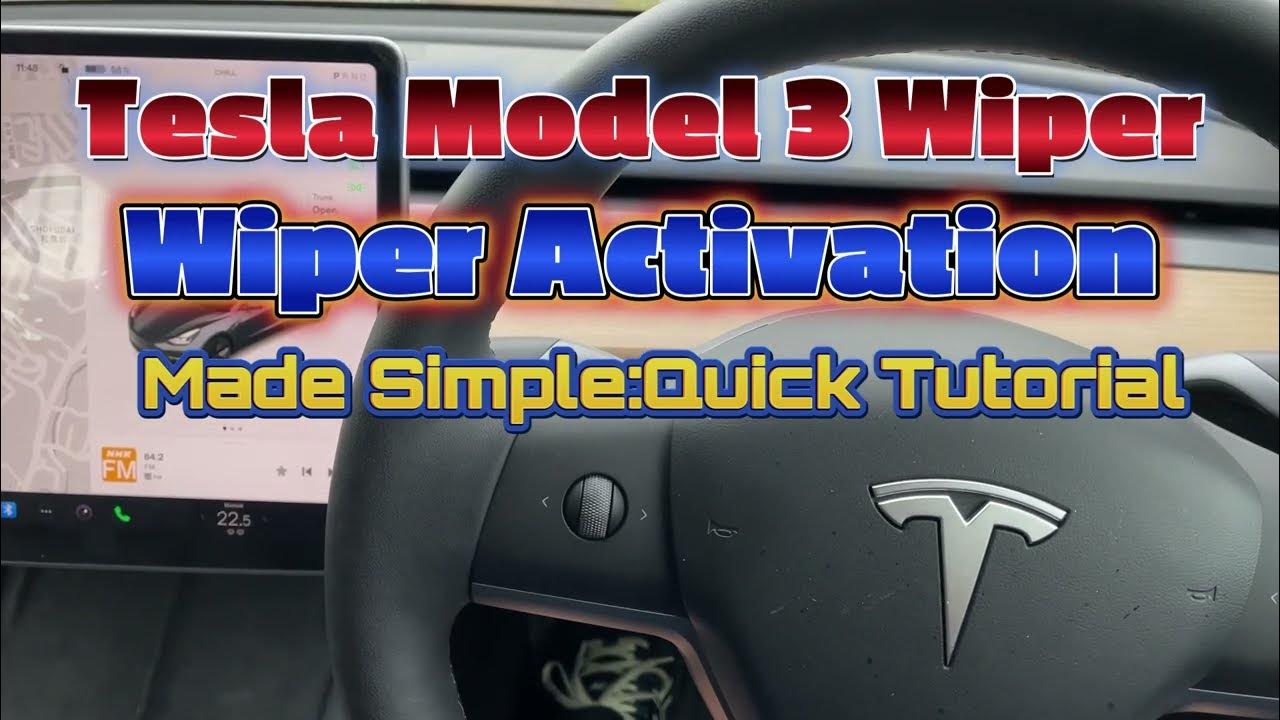 Tesla Model 3 Wiper Activation Made Simple Quick Tutorial YouTube