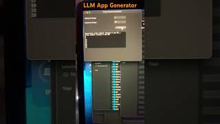 LLM App Generation 😎 #ai #bard #tech #chatgpt #geminiai #bingai #gpt #gpt4 #grokai