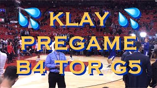 Klay Thompson 💦 splashing pregame b4 Game 5 NBA Finals at Toronto Raptors