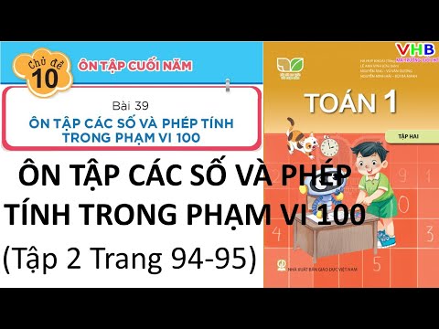 Video Toán lớp 1 Tập 2| Ôn tập cuối năm trang 94 |Sách kết... - youtube