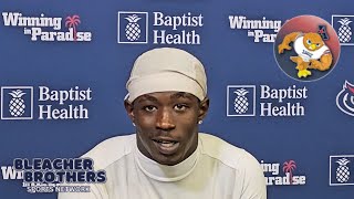 FAU Football Fall Camp DB Interviews Derrick Rogers Zion Paret