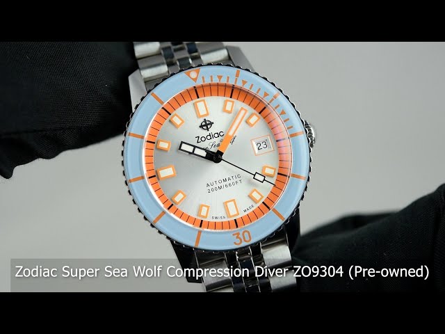 Zodiac Super Sea Wolf Compression Diver ZO9304 (Pre-owned) - YouTube