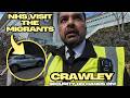 Nurse at the Migrant Hotel &amp; Security go hands on! (Crawley)