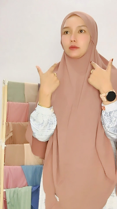 Hijab Bergo XXL Crinkle Airflow Premium #hijab #hijabsyari #bergo #khimar #kerudung #jilbab