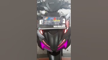 Pemasangan lampu alis smart rgb di motor vario 🤩 #lampumotor #surabaya #fypシ #variasimotormurah