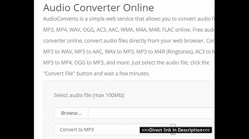 Online Audio converter [MP3, MP4, WAV, OGG, AC3, AAC, WMA, M4A, M4R, FLAC ]