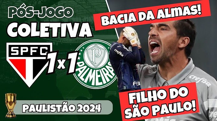 COLETIVA ABEL FERREIRA | PÓS-JOGO | SÃO PAULO 1X1 PALMEIRAS | PAULISTÃO 2024 | AO VIVO